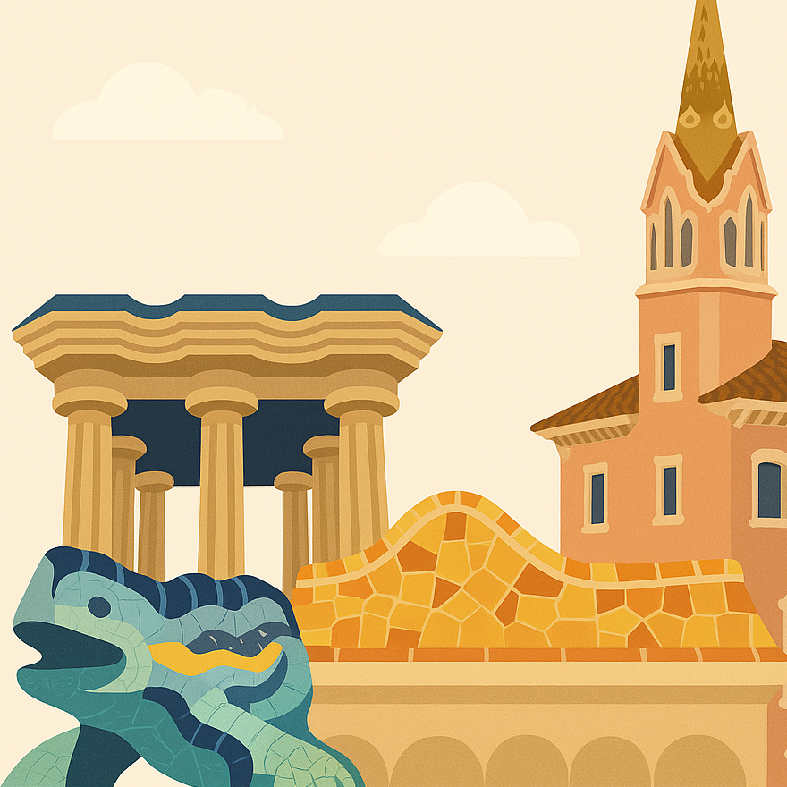 Park Güell & Gaudí House Museum: Entry Ticket + AI tour